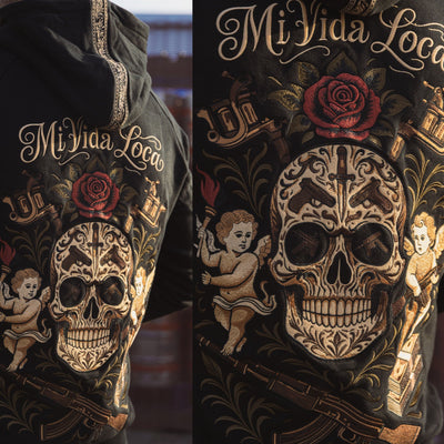Sudadera con capucha MVL AK Skull