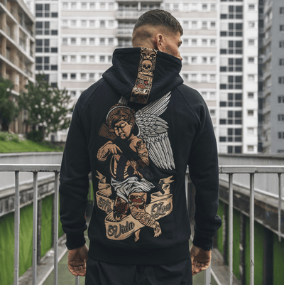 Bluza z kapturem MVL „Kupidyn z pistoletem” | UWAGA: PRZEDSPRZEDAŻ