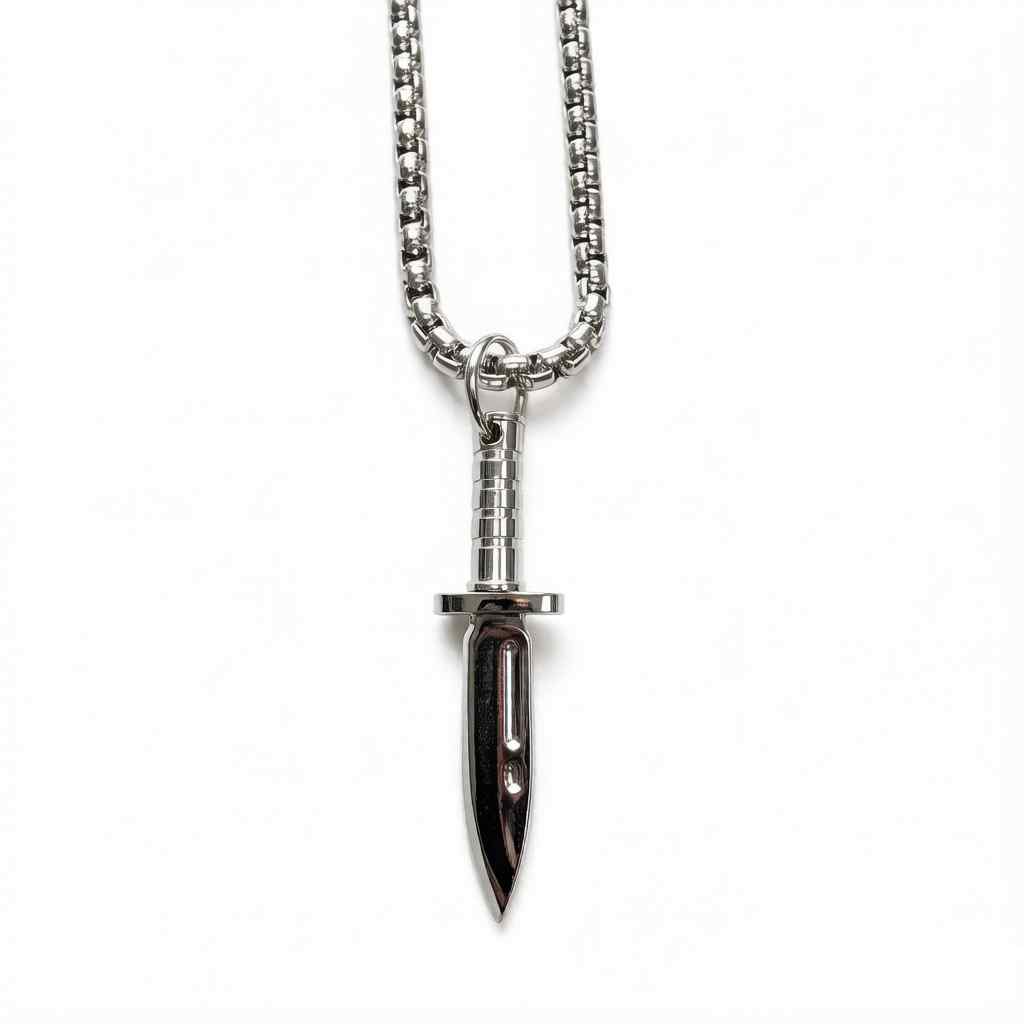 Knife chain - silver