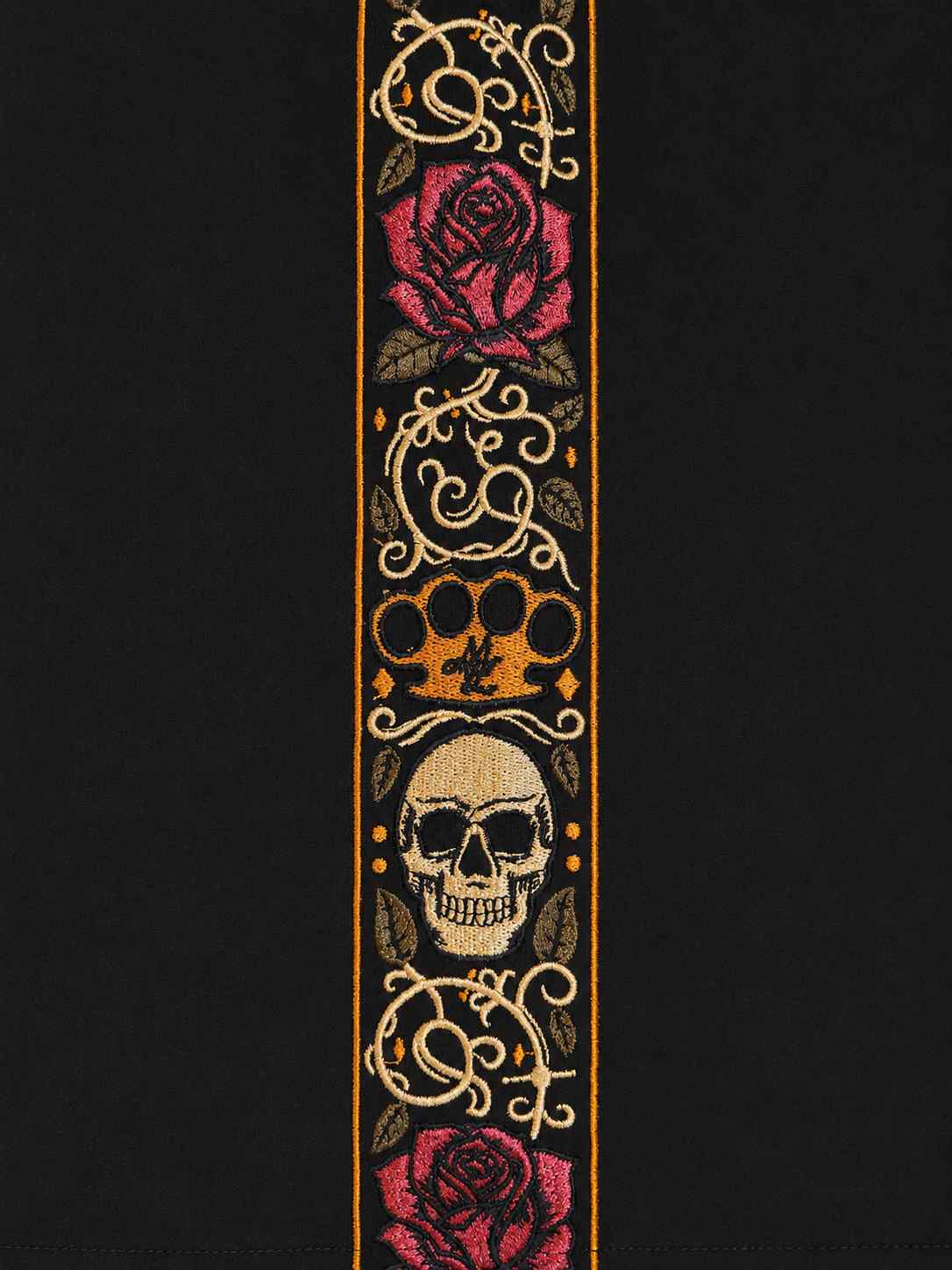 Calavera-T-Shirt – schwarz