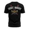 Trust nobody embroidery T-shirt black