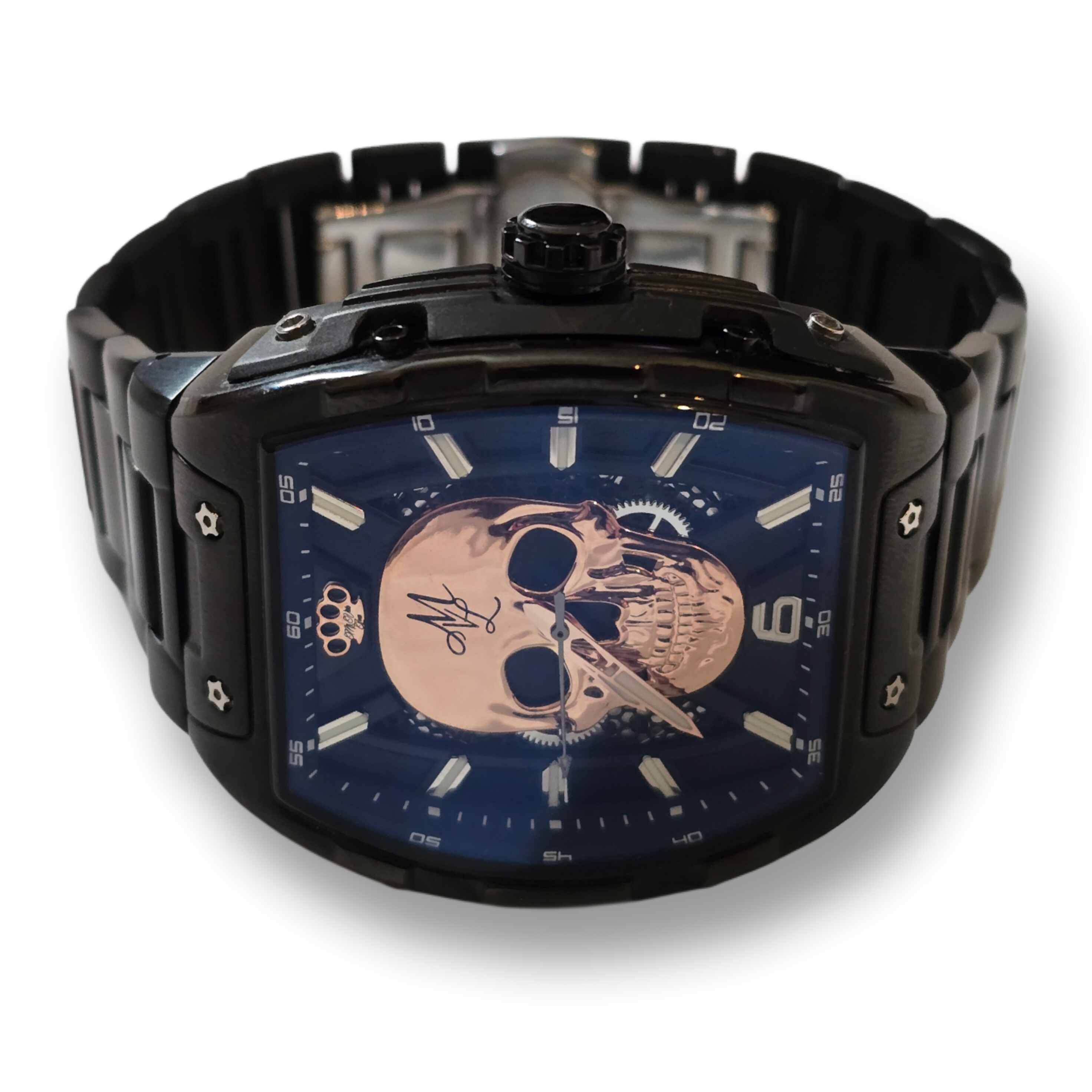MVL Automatic skull watch - silver