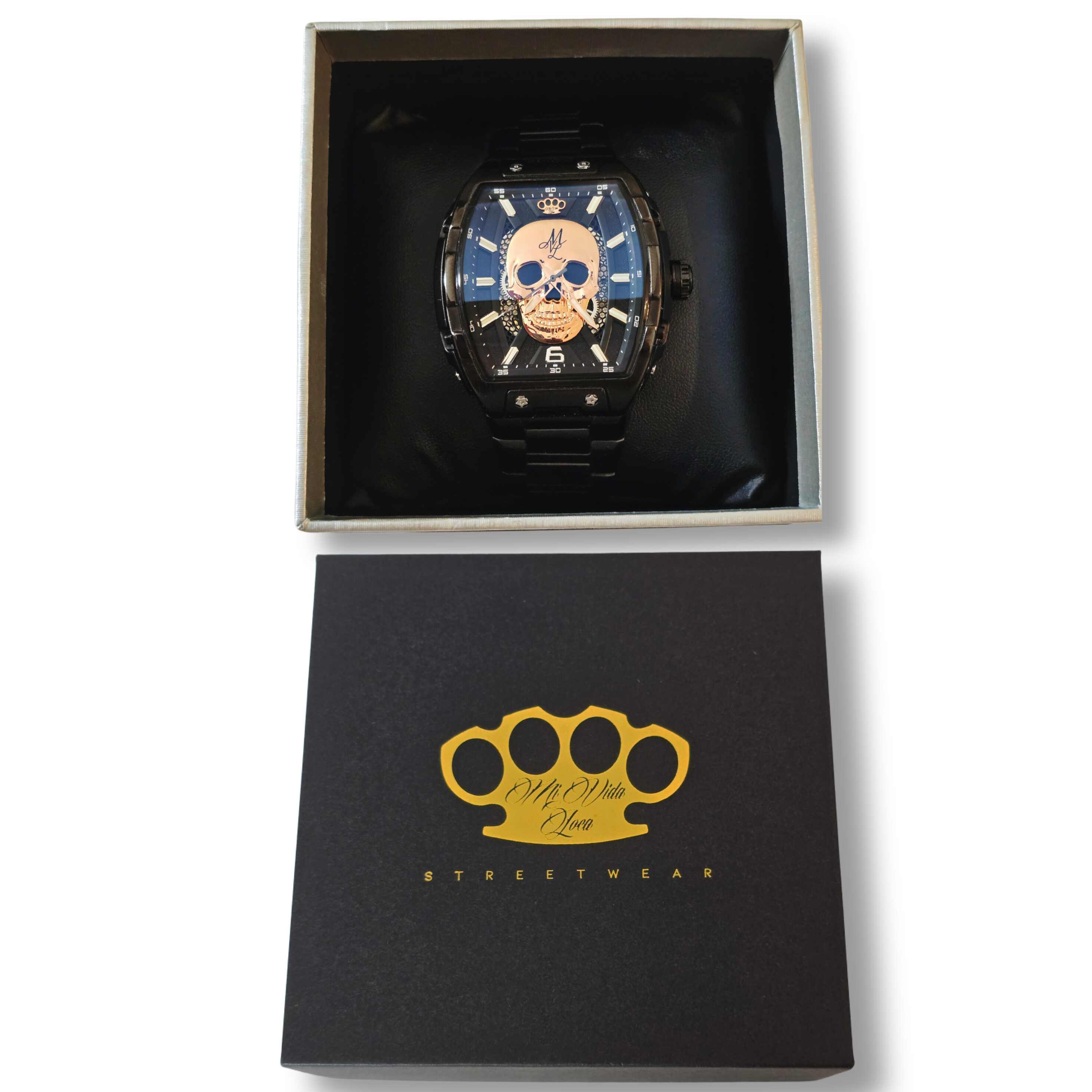 MVL Automatic skull watch - silver