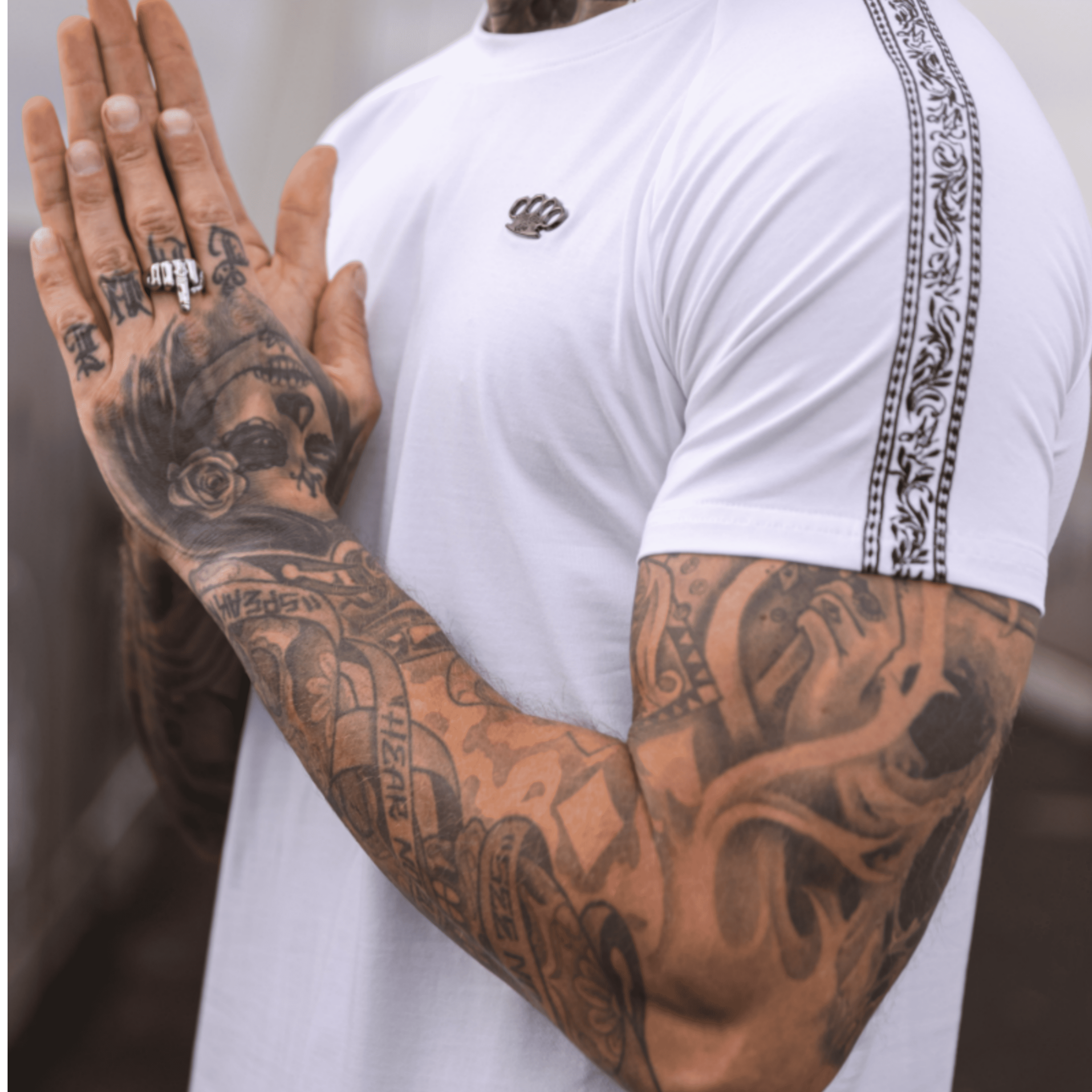 T-shirt MVL Meander - blanc