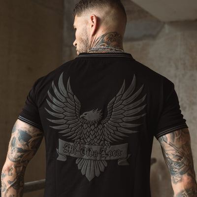 MVL "Eagle" polo shirt - black