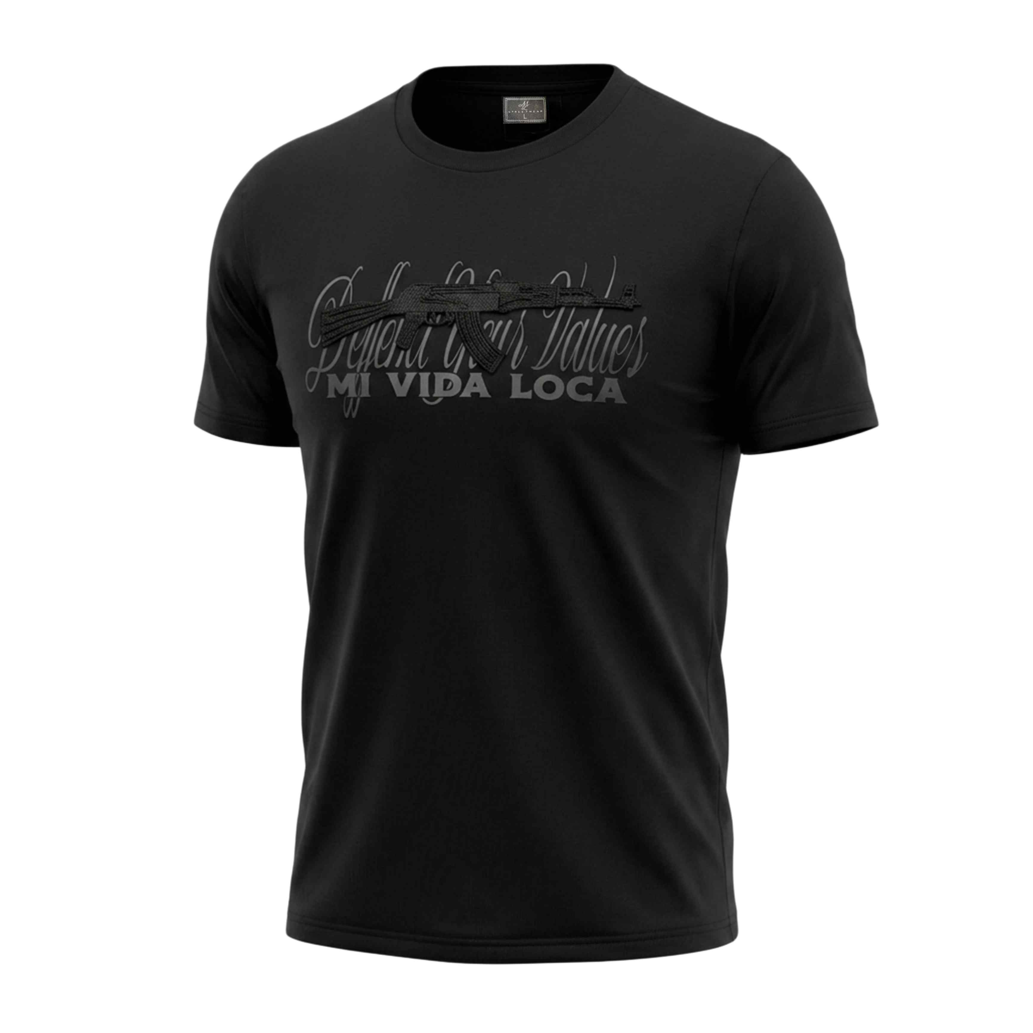 Camiseta «Deffend your values» - negra