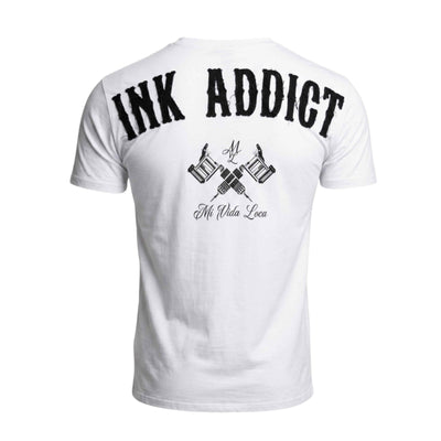 Футболка «Ink addict» — белая