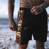 LFR Jogger-Badehose – schwarz/bunt