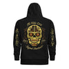 Sugar skull hoodie - black