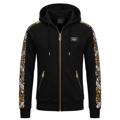 Savage ornate tracksuit hoodie - black