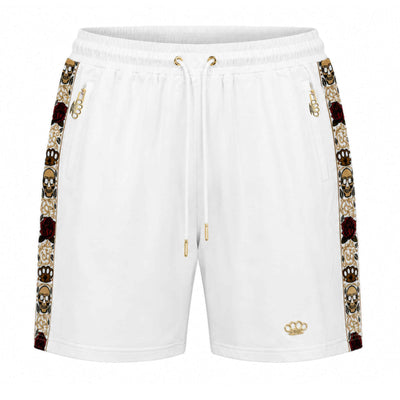 Calavera jogger shorts - white