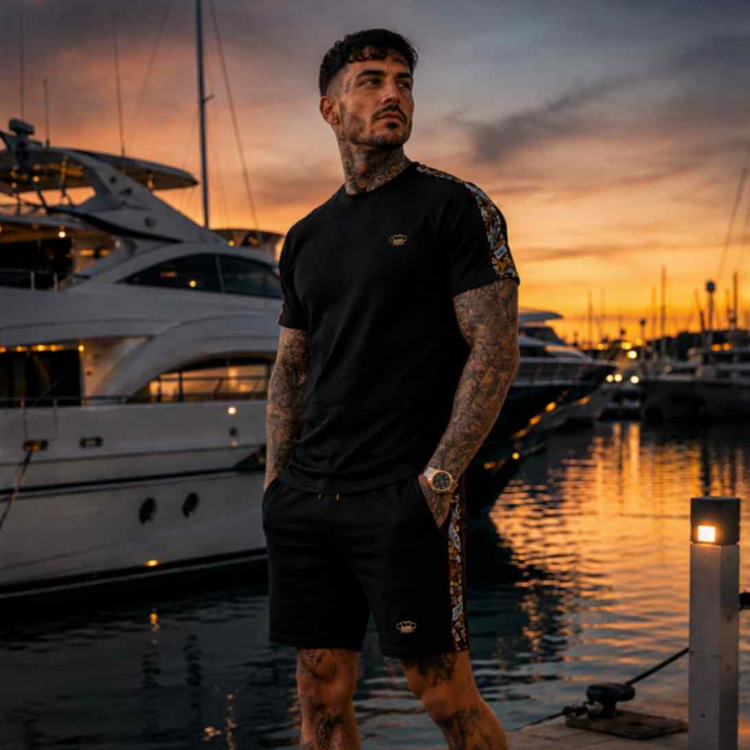 Savage ornate T-shirt black