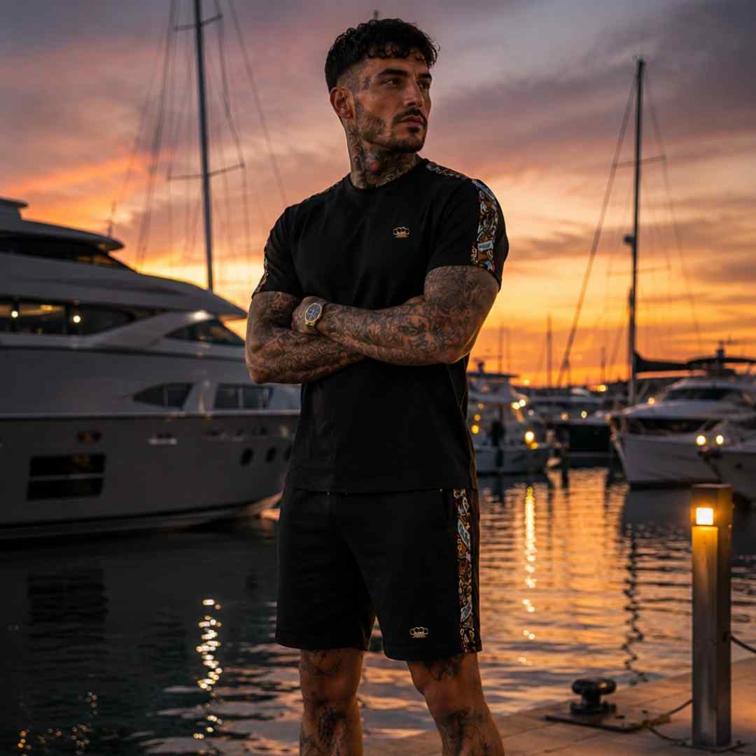 Savage ornate T-shirt black
