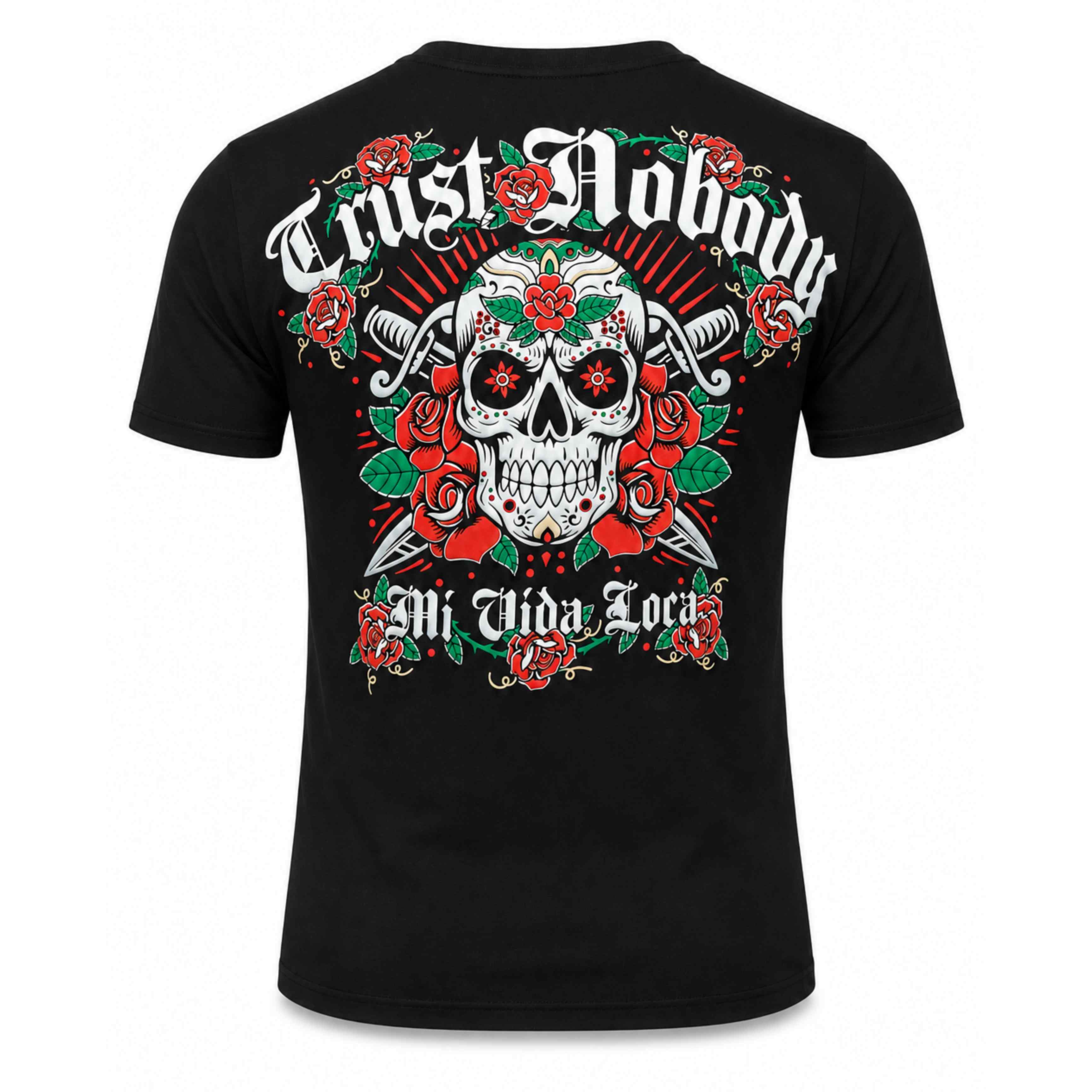 T-shirt MVL « Trust nobody flower skull »