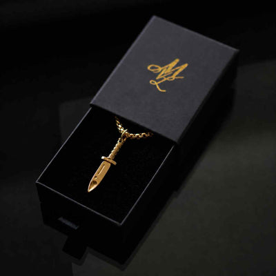 Knife chain - gold
