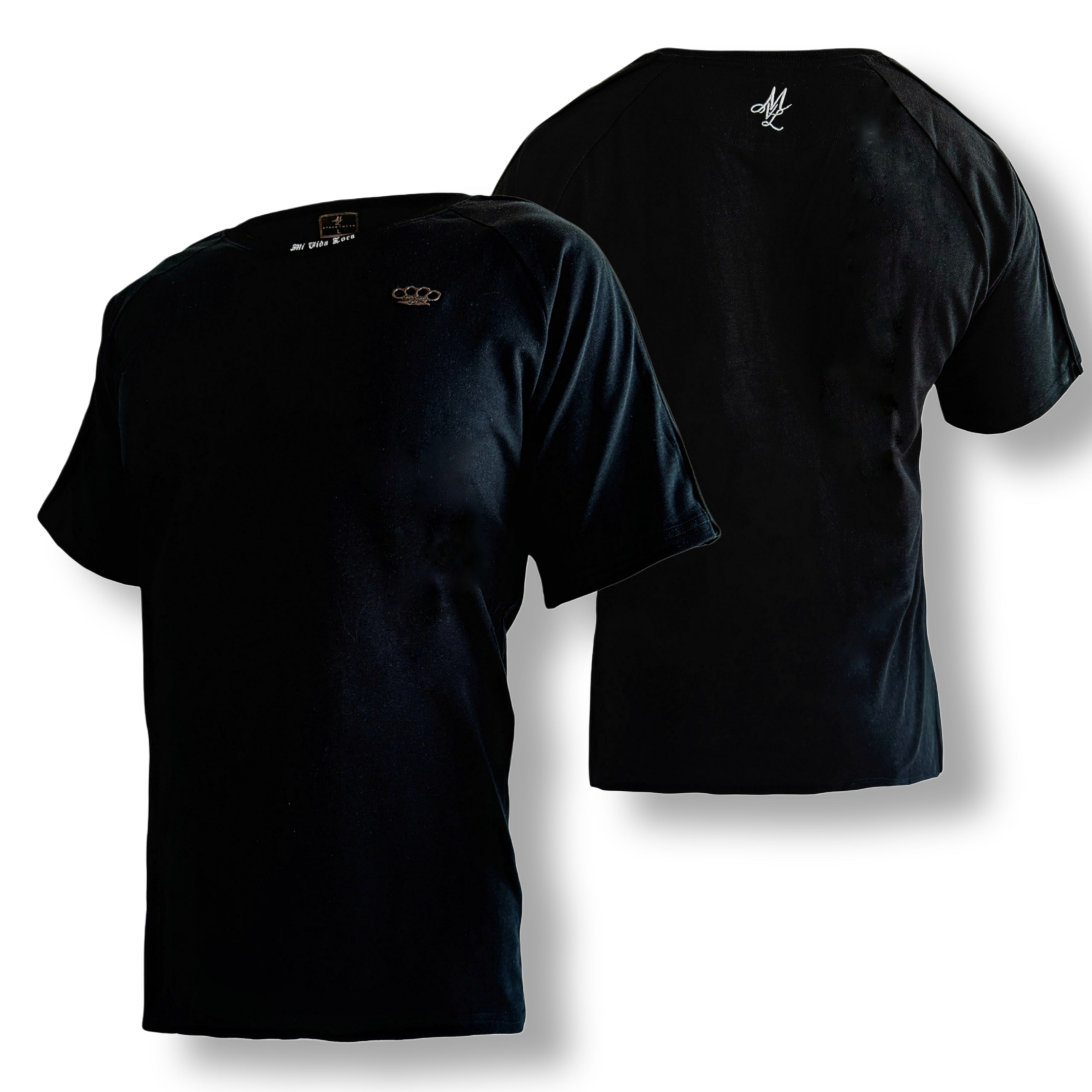 Camiseta básica MVL - negra (OVERSIZED)
